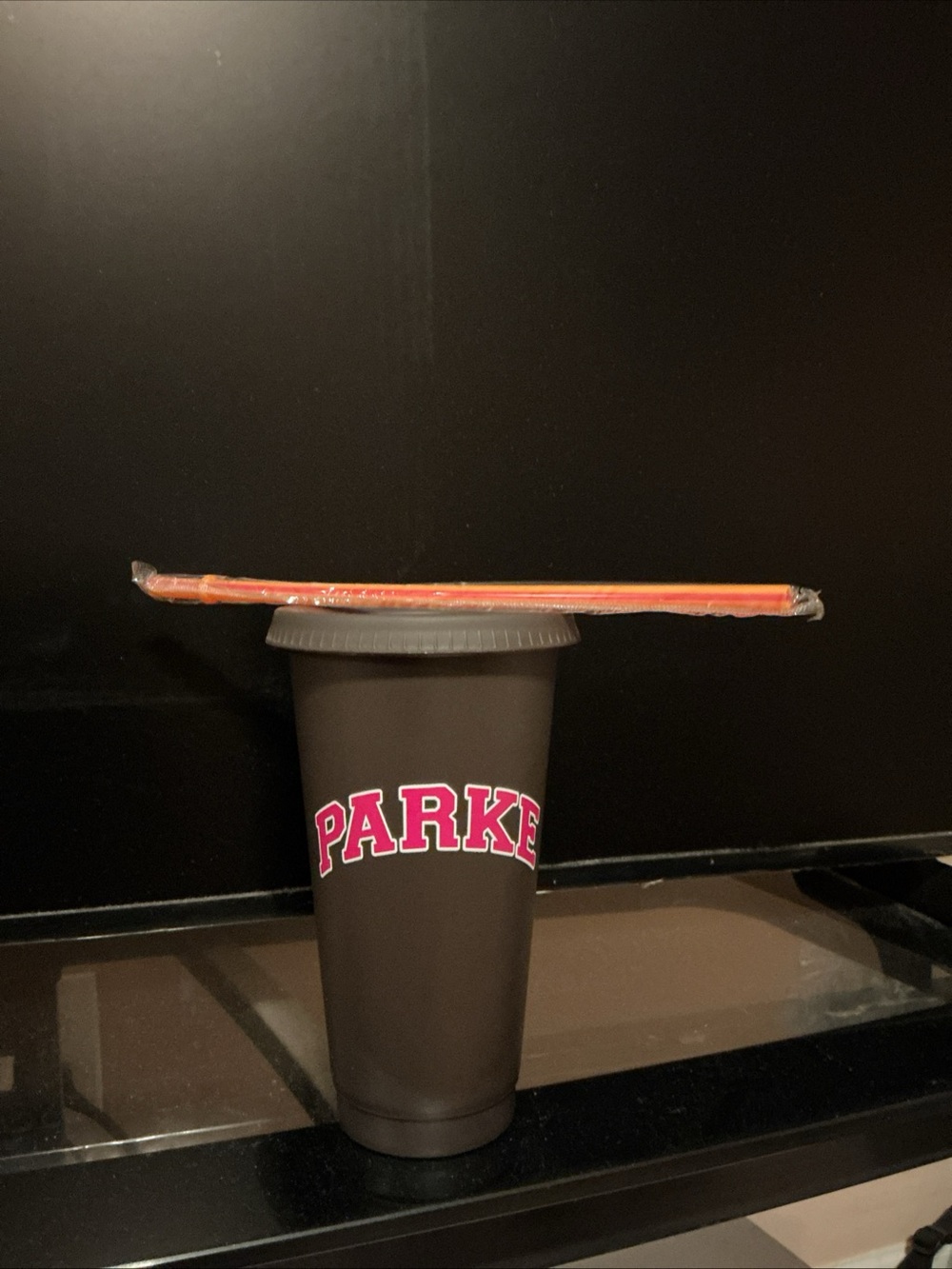 Parke x Dunkin’ Black Limited Edition Cup Tumbler 2026 With Straw